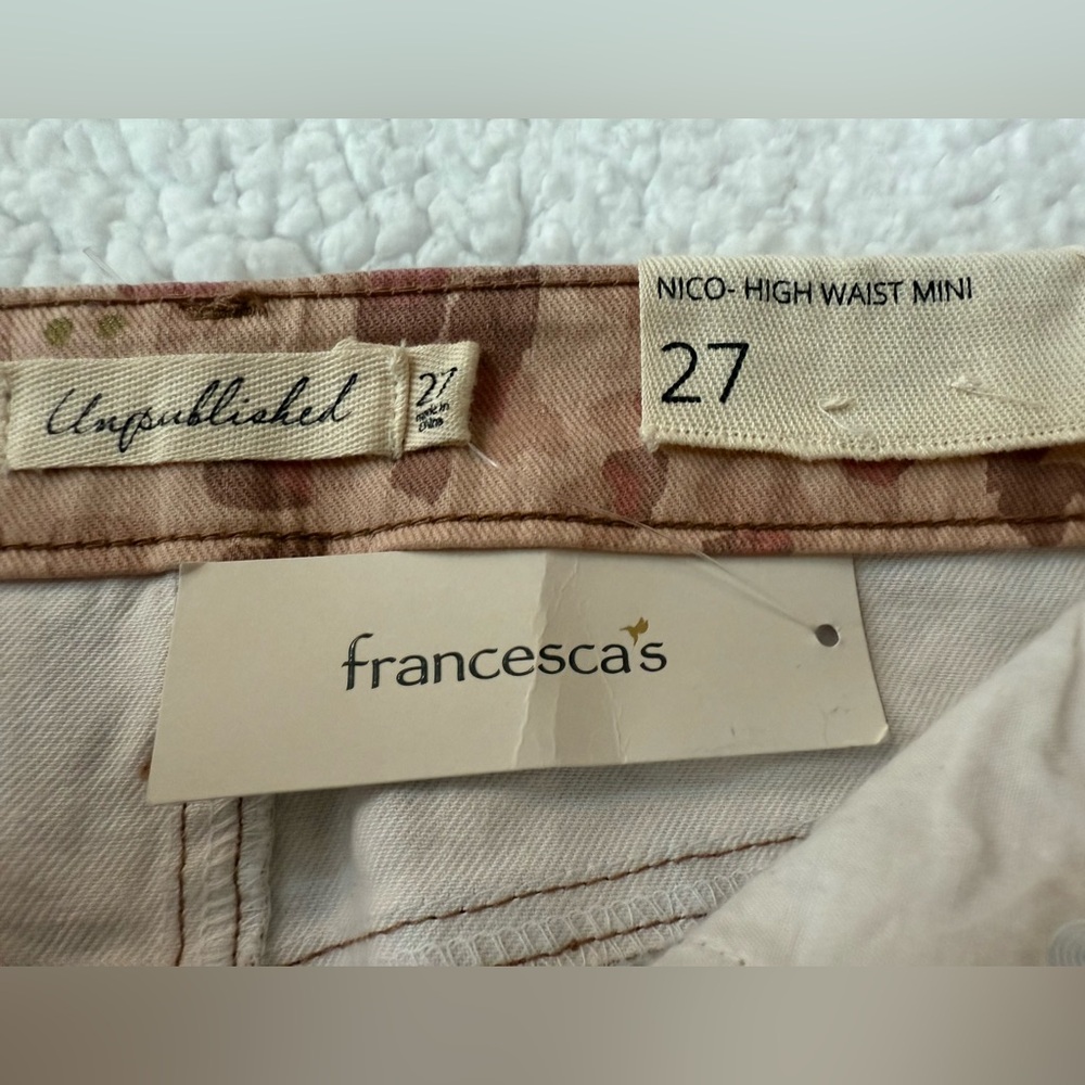 Francesca’s Unpublished Nico High Waist Women’s Mini Skirt - Picture 4 of 9